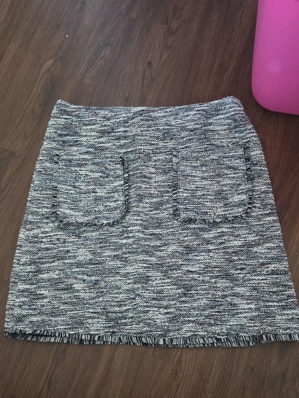 Women's Tweed Pocket Mini Skirt - Gray